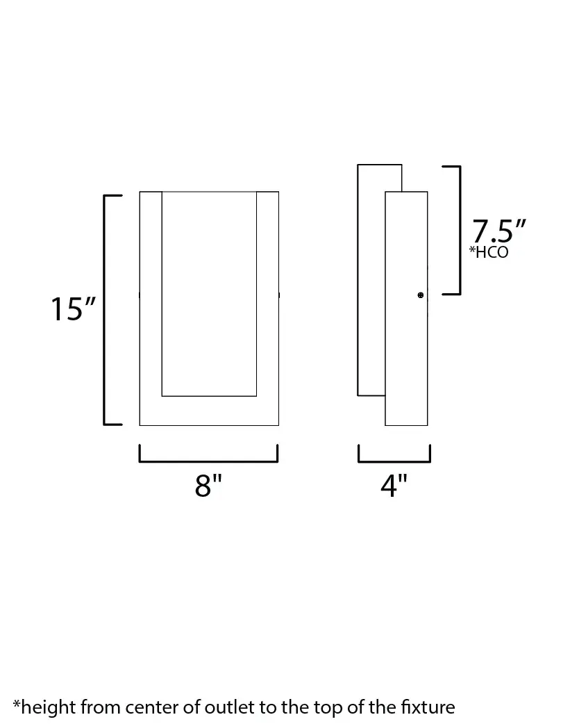 Tower Small LED Outdoor Wall Sconce - Image 5