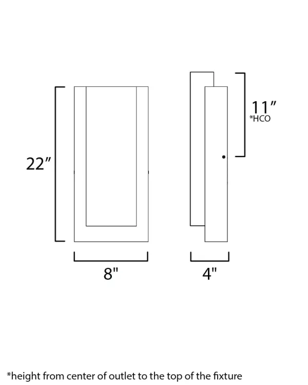 Tower Large LED Outdoor Wall Sconce - Image 5