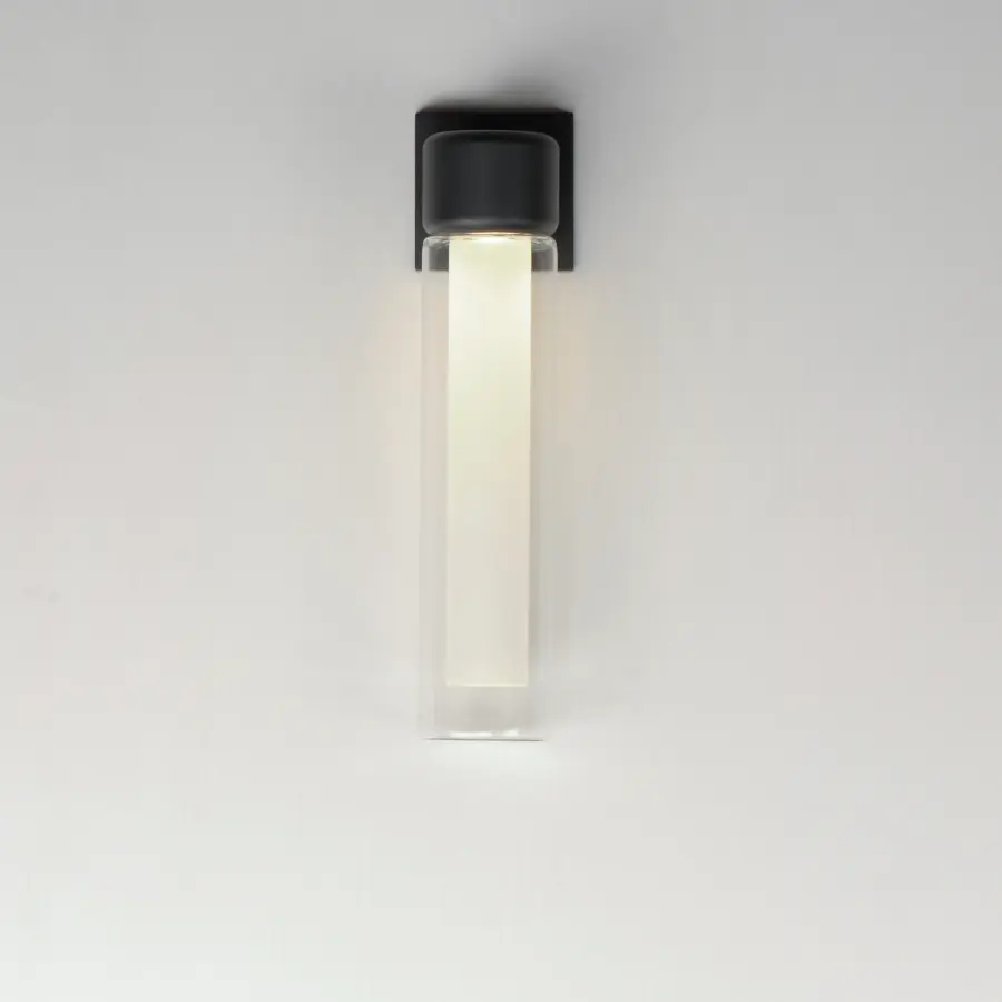 Dram Medium LED Outdoor Wall Sconce in Black - Image 3