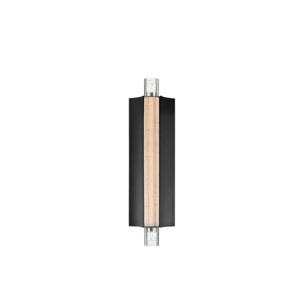 Collection: Hyperion Finish: Black Glass: Clear Crystal Width: 5.00" Height: 18.00" Length: 18.00" Weight: 5.50 lb Extension from Wall: 3.00" Wire: 8" Canopy: 18"x5" Bulbs Included Number of Bulbs: 1 Maximum Wattage: 8.00 W Bulb Base: PCB Integrated Light Source: LED Light Output: 170.00 lm Color Temperature: 3000 K CRI: 90 Rated Average Life: 30000 Voltage: 120.00 V Material: Aluminum, Crystal Safety Listing: cETLus ADA LED Manufacturer Warranty: 3 Spec Sheet