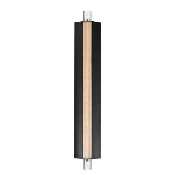 Collection: Hyperion Finish: Black Glass: Clear Crystal Width: 5.00" Height: 30.00" Length: 30.00" Weight: 7.00 lb Extension from Wall: 3.00" Wire: 8" Canopy: 30"x5" Bulbs Included Number of Bulbs: 1 Maximum Wattage: 14.00 W Bulb Base: PCB Integrated Light Source: LED Light Output: 270.00 lm Color Temperature: 3000 K CRI: 90 Rated Average Life: 30000 Voltage: 120.00 V Material: Aluminum, Crystal Safety Listing: cETLus ADA LED Manufacturer Warranty: 3 Spec Sheet