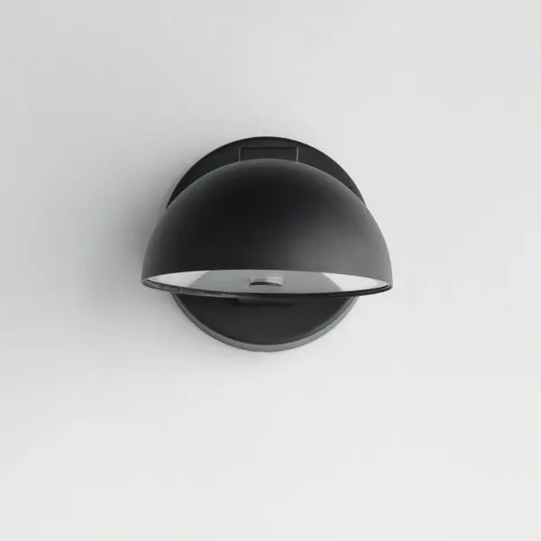 Cauldron 6" LED Outdoor Wall Sconce in Black - Image 2