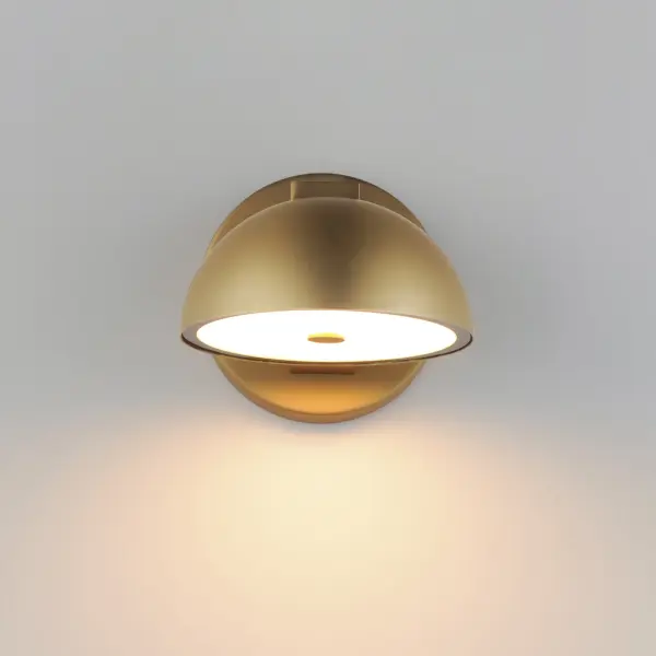 Cauldron 6" LED Outdoor Wall Sconce in Gold - Image 3