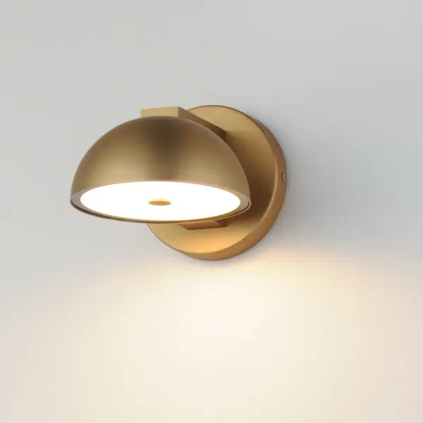 Cauldron 6" LED Outdoor Wall Sconce in Gold - Image 4