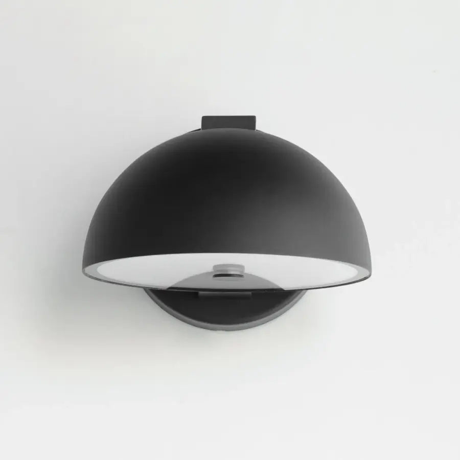 Cauldron 7" LED Outdoor Wall Sconce in Black - Image 2