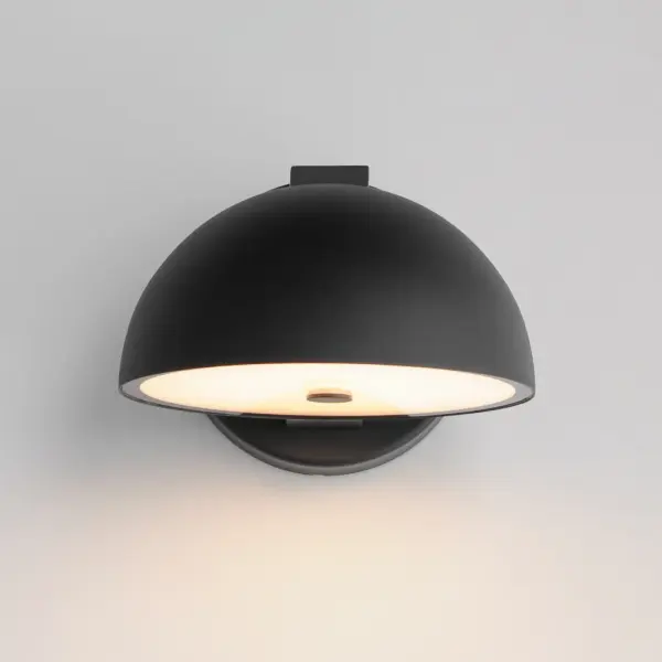 Cauldron 7" LED Outdoor Wall Sconce in Black - Image 3