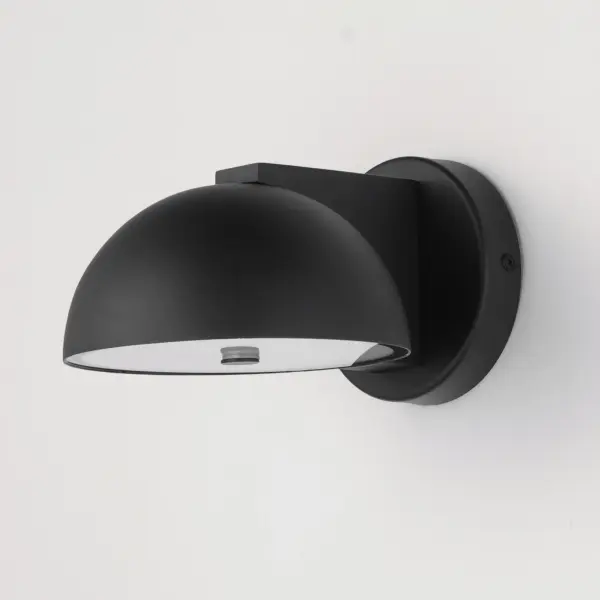 Cauldron 7" LED Outdoor Wall Sconce in Black - Image 4