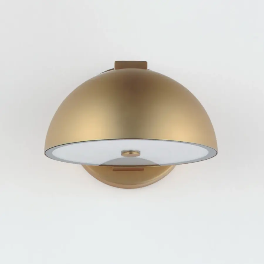 Cauldron 7" LED Outdoor Wall Sconce in Gold - Image 2