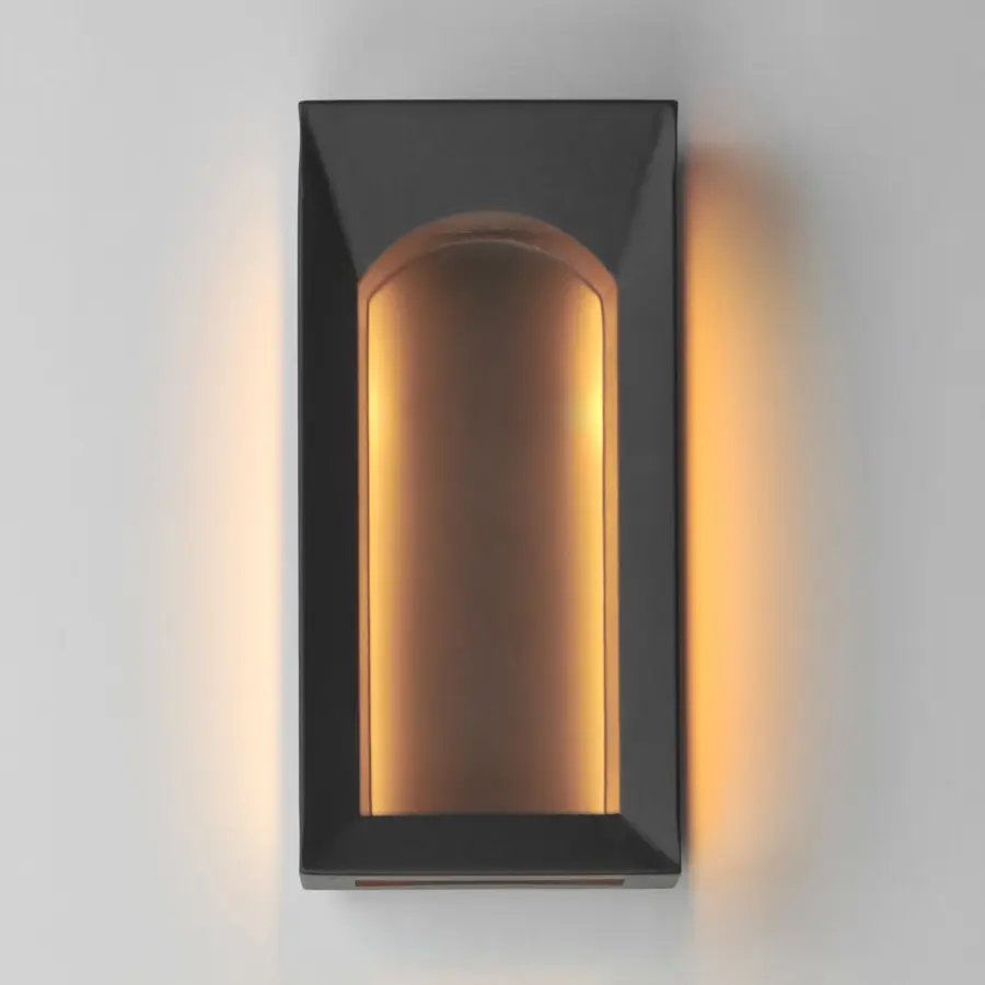 Brasilia LED Outdoor Wall Sconce in Matte Black - Image 3