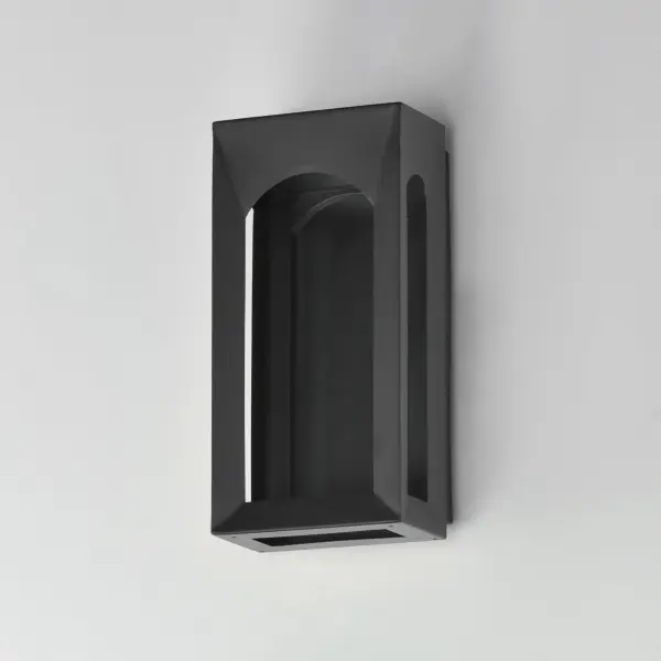 Brasilia LED Outdoor Wall Sconce in Matte Black - Image 4