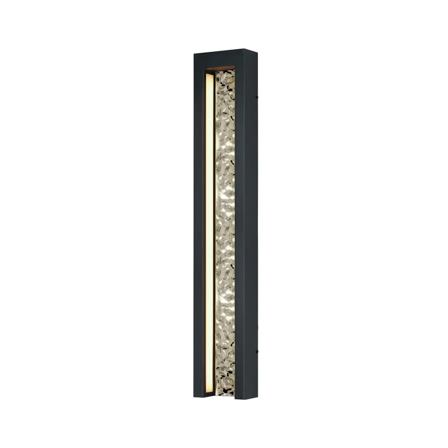 Liquid 30" LED Outdoor Wall Sconce in Black - Image 1