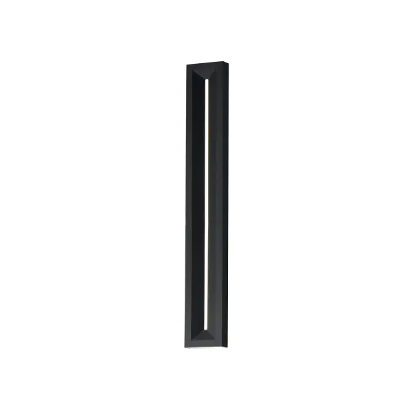 Collection: Fosso Finish: Black Width: 5.00" Height: 35.50" Weight: 1.10 lb Extension from Wall: 1.50" Wire: 8" Bulbs Included Number of Bulbs: 1 Maximum Wattage: 30.00 W Bulb Base: PCB Integrated Light Source: LED Light Output: 1100.00 lm Color Temperature: 2200 K CRI: 90 Voltage: 120.00 V Material: Aluminum, Glass Safety Listing: cETLus LED Manufacturer Warranty: 2 Spec Sheet