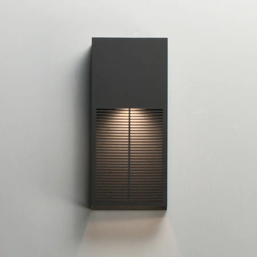 Grate 14" LED Outdoor Wall Sconce in Architectural Bronze - Image 3