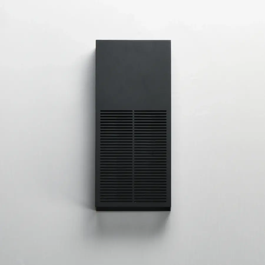 Grate 14" LED Outdoor Wall Sconce in Matte Black - Image 2