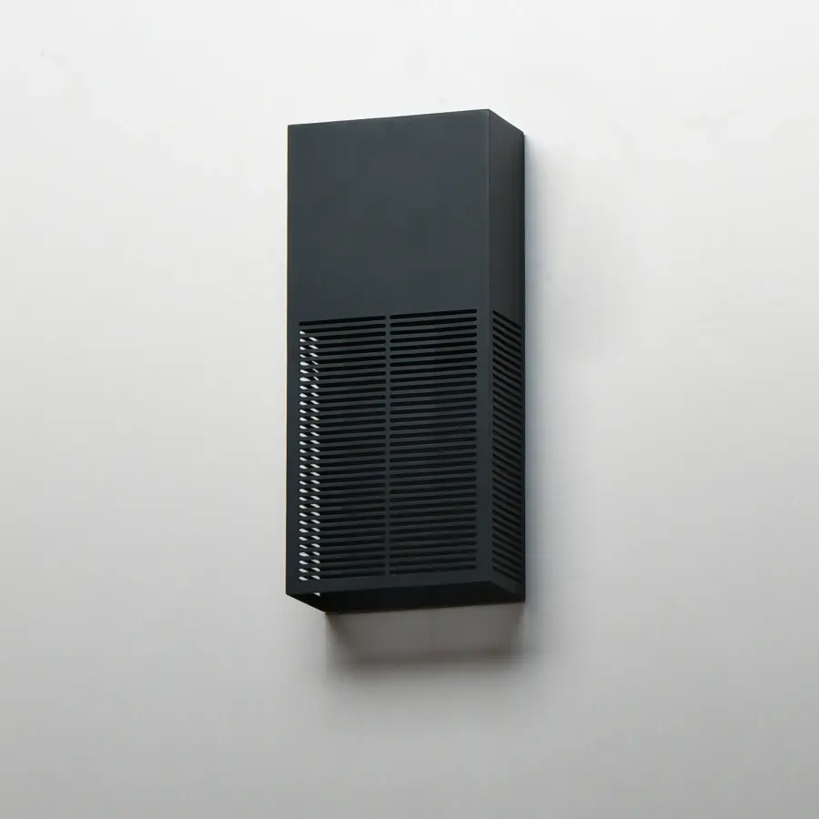 Grate 14" LED Outdoor Wall Sconce in Matte Black - Image 4