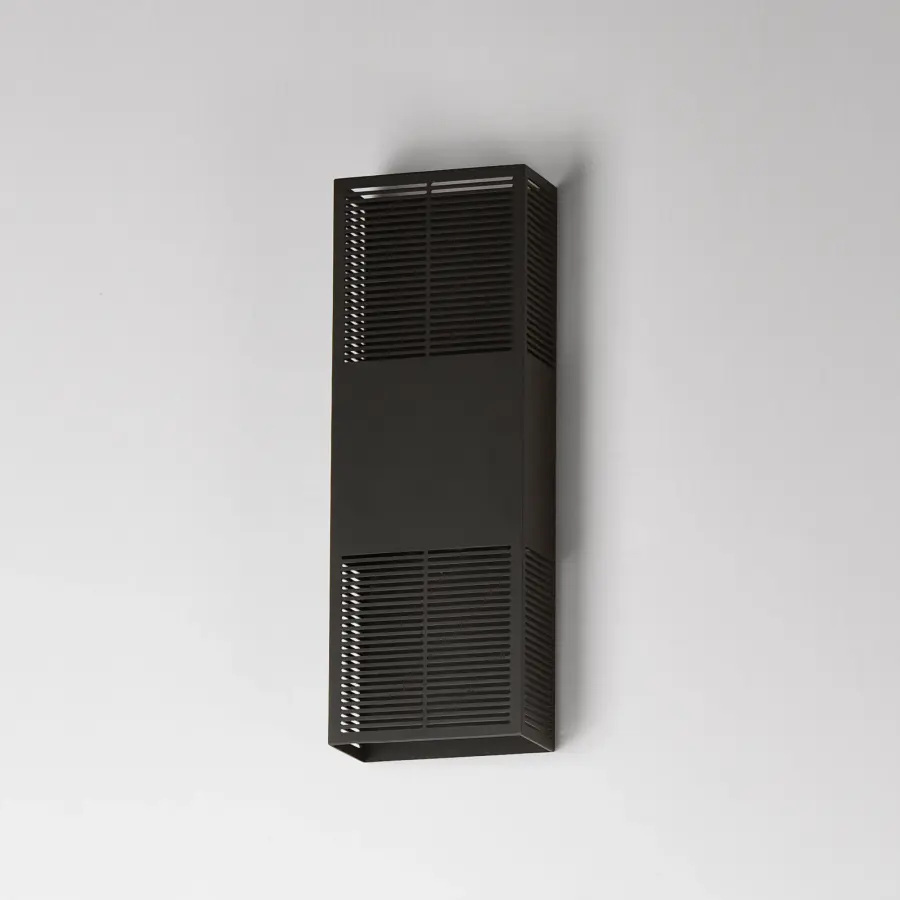 Grate 18" LED Outdoor Wall Sconce in Architectural Bronze - Image 4