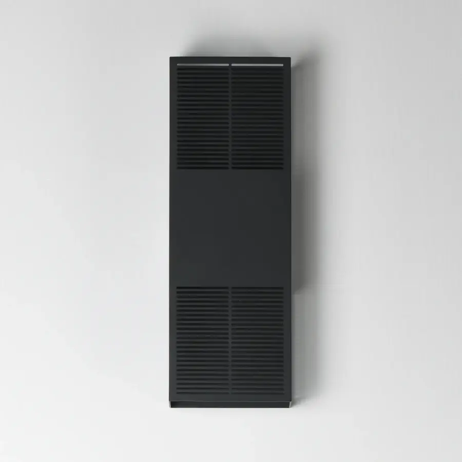 Grate 18" LED Outdoor Wall Sconce in Matte Black - Image 2