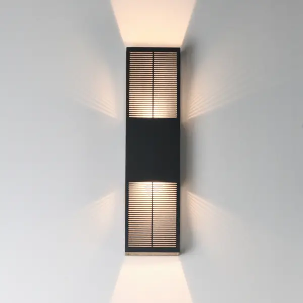 Grate 24" LED Outdoor Wall Sconce - Image 3