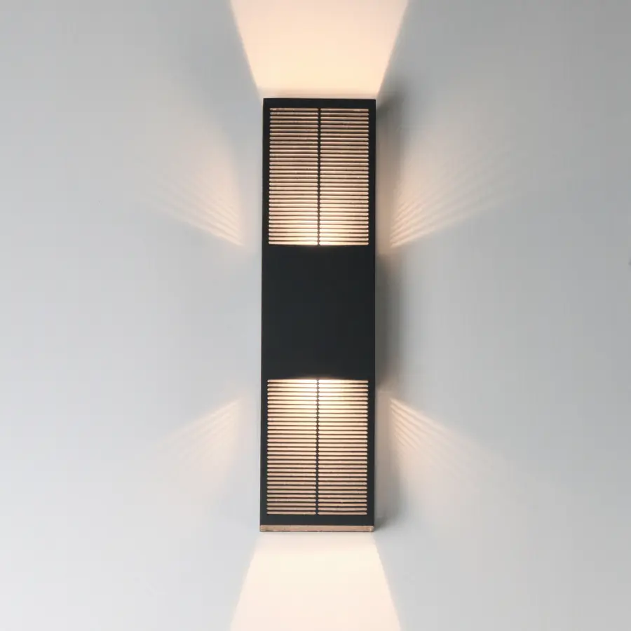 Grate 24" LED Outdoor Wall Sconce - Image 3