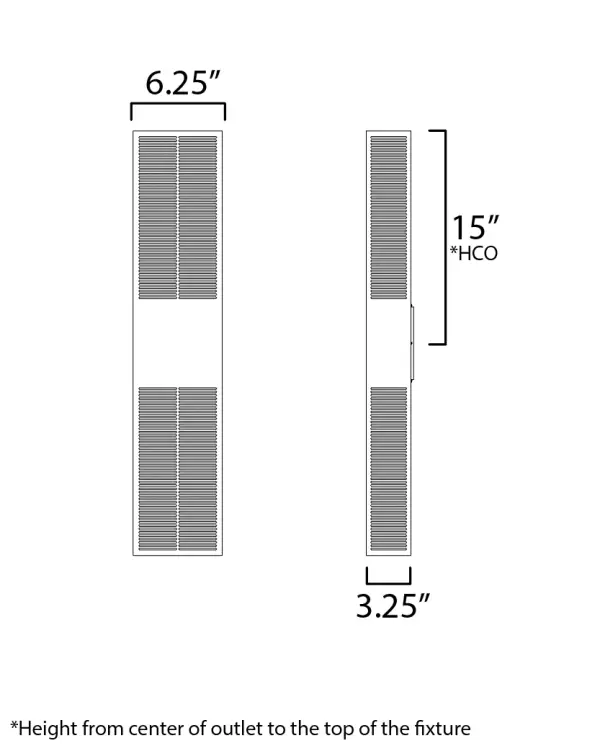 Grate 30" LED Outdoor Wall Sconce - Image 5