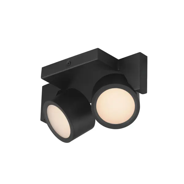 Embrace 2-Light LED Semi-Flush Mount in Matte Black - Image 1