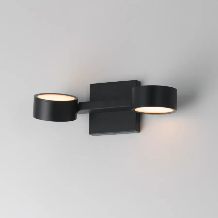 Embrace 2-Light LED Wall Sconce in Matte Black - Image 4