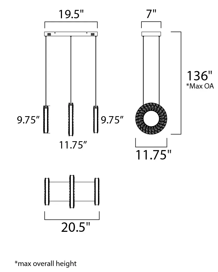 Stunning Crystal Linear Pendant Creates Floating Light Sculpture - Image 5