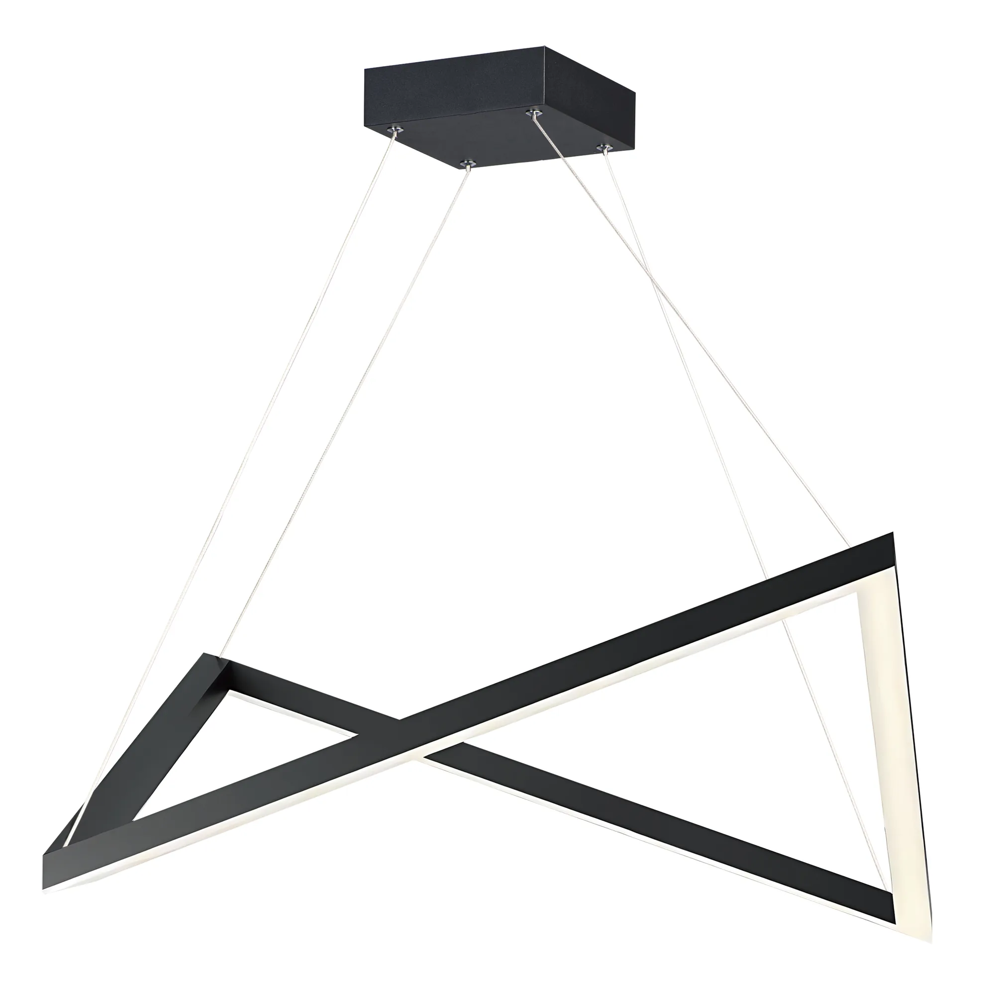 Stealth Single LED Pendant in Black