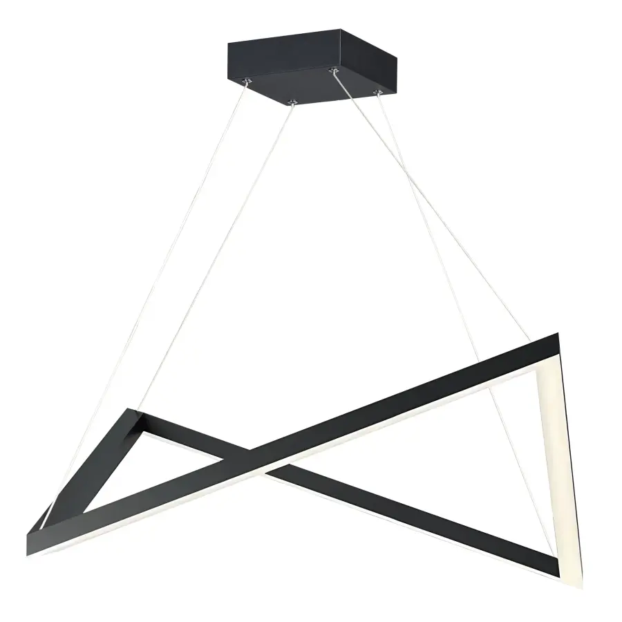 Stealth Single LED Pendant in Black - Image 1