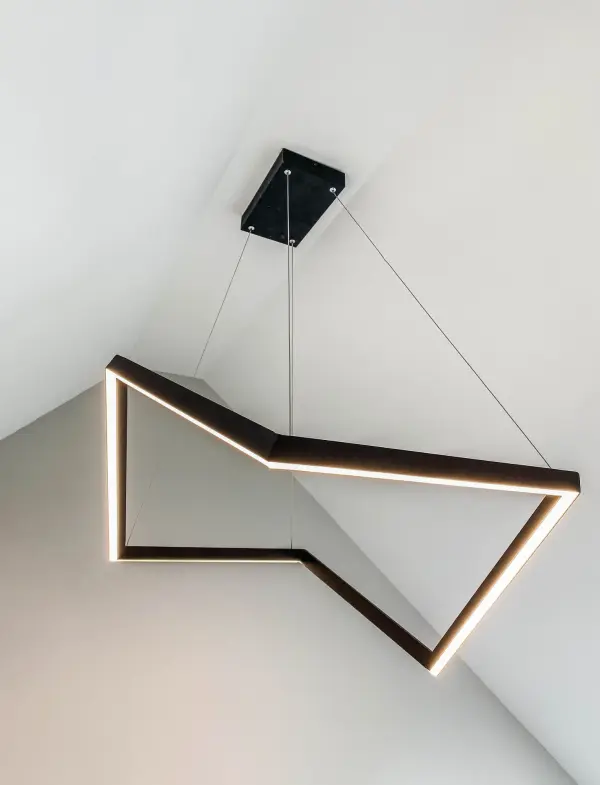Stealth Single LED Pendant in Black - Image 2