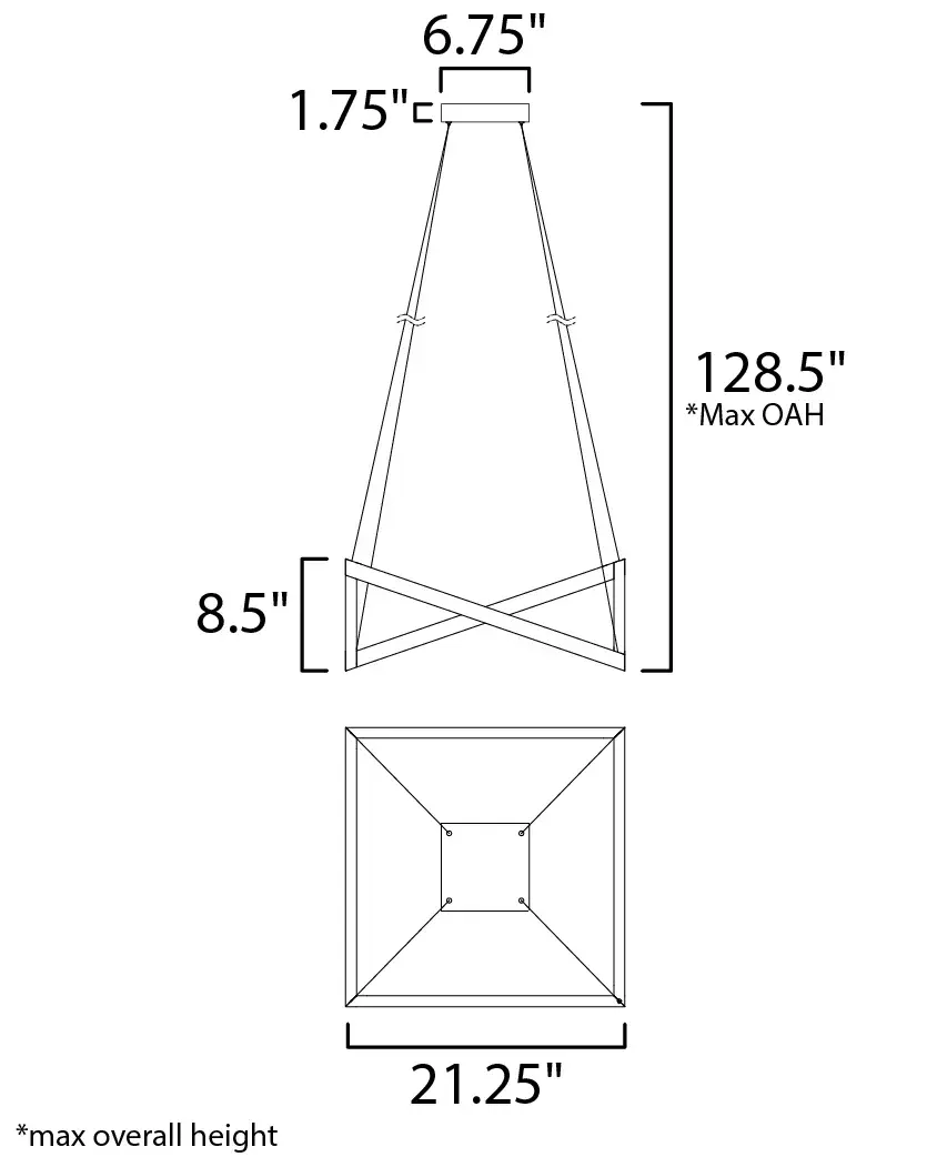 Stealth Single LED Pendant in Black - Image 5