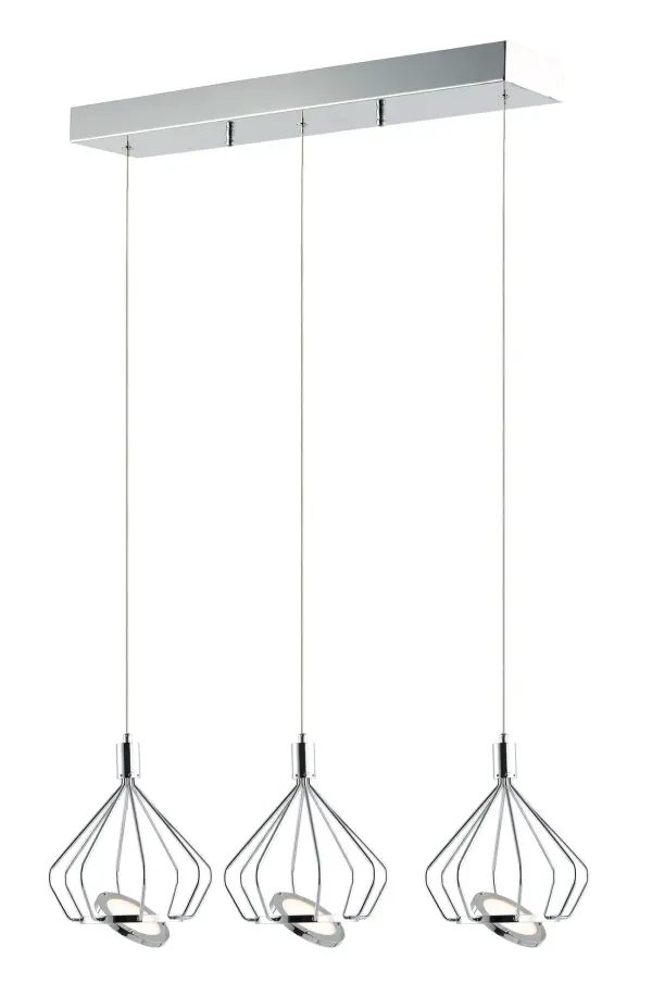 Tilt Single LED Pendant in Polished Chrome - Image 1