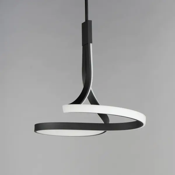 Striking Sculptural LED Pendant with Spiraling Modern Design - Image 2
