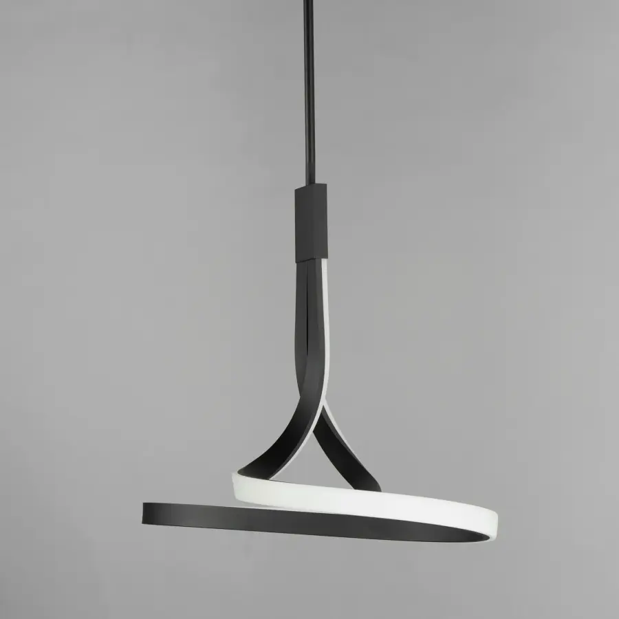 Striking Sculptural LED Pendant with Spiraling Modern Design - Image 3