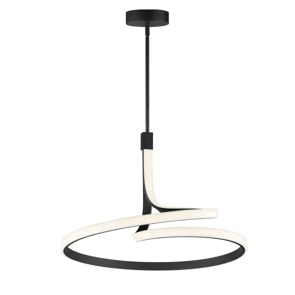 Bold Sculptural LED Pendant with Striking Spiral Design - Image 1