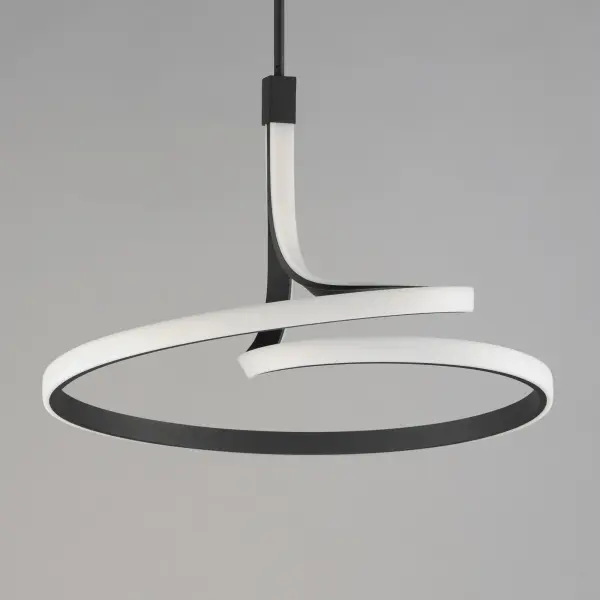 Bold Sculptural LED Pendant with Striking Spiral Design - Image 3