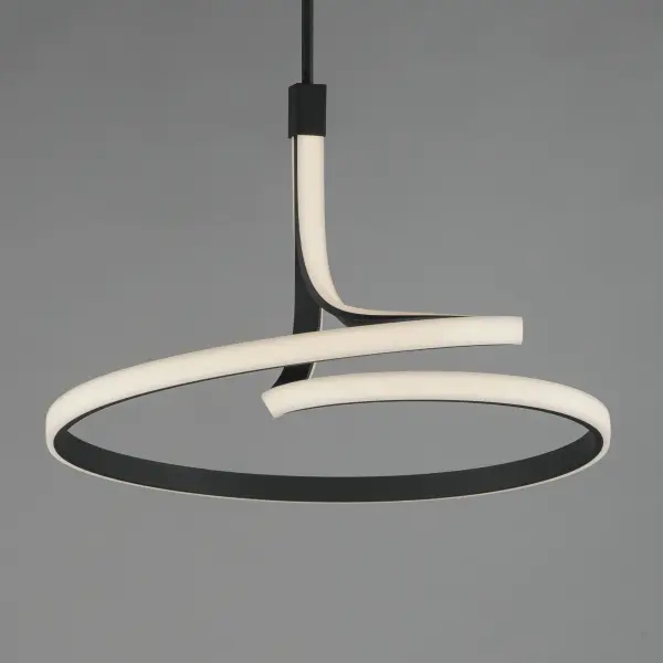 Bold Sculptural LED Pendant with Striking Spiral Design - Image 4