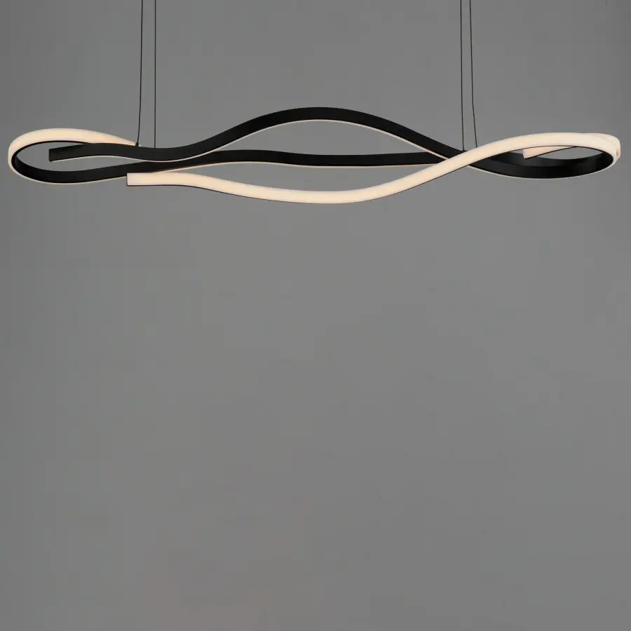Bold Sculptural LED Pendant with Striking Snake-Like Design - Image 3