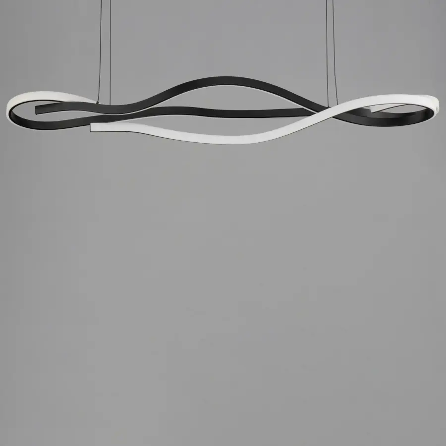 Bold Sculptural LED Pendant with Striking Snake-Like Design - Image 4