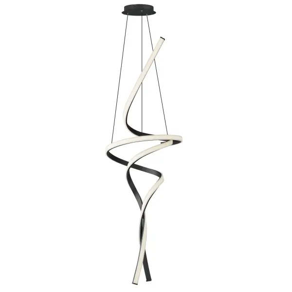 Dramatic Sculptural LED Pendant with Striking Vertical Presence - Image 1
