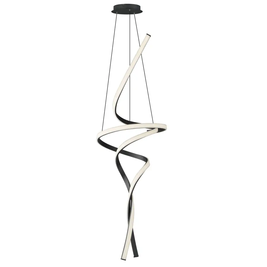 Dramatic Sculptural LED Pendant with Striking Vertical Presence - Image 1