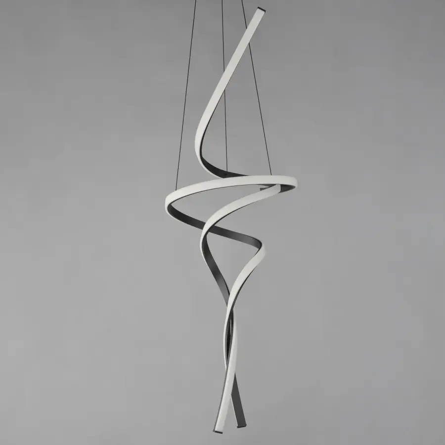 Dramatic Sculptural LED Pendant with Striking Vertical Presence - Image 2
