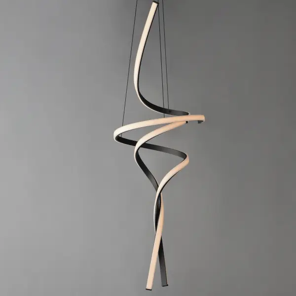 Dramatic Sculptural LED Pendant with Striking Vertical Presence - Image 3