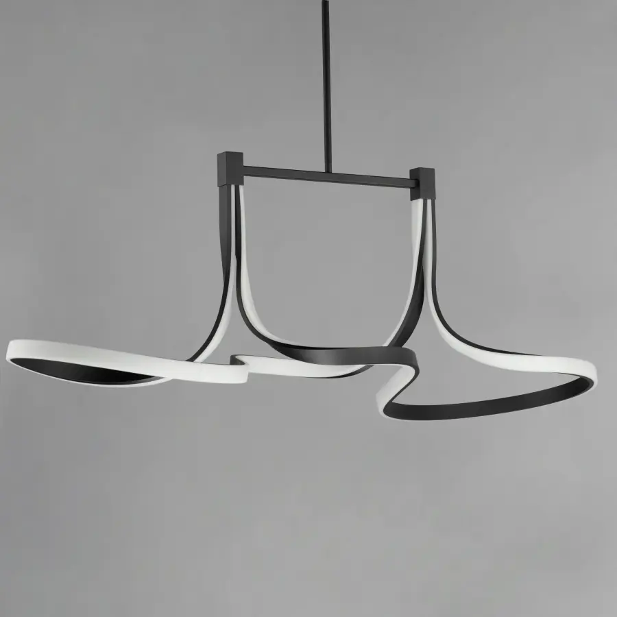 Bold Sculptural Linear Pendant with Striking LED Design - Image 2