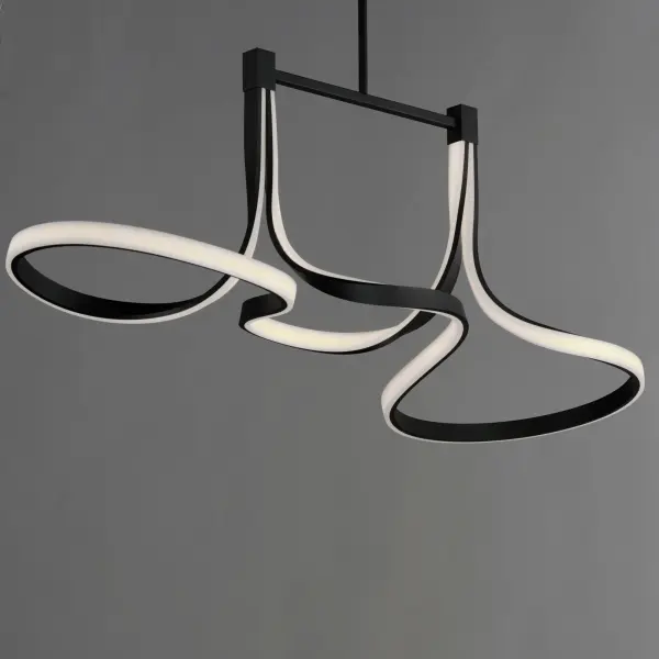 Bold Sculptural Linear Pendant with Striking LED Design - Image 3