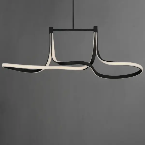 Bold Sculptural Linear Pendant with Striking LED Design - Image 4