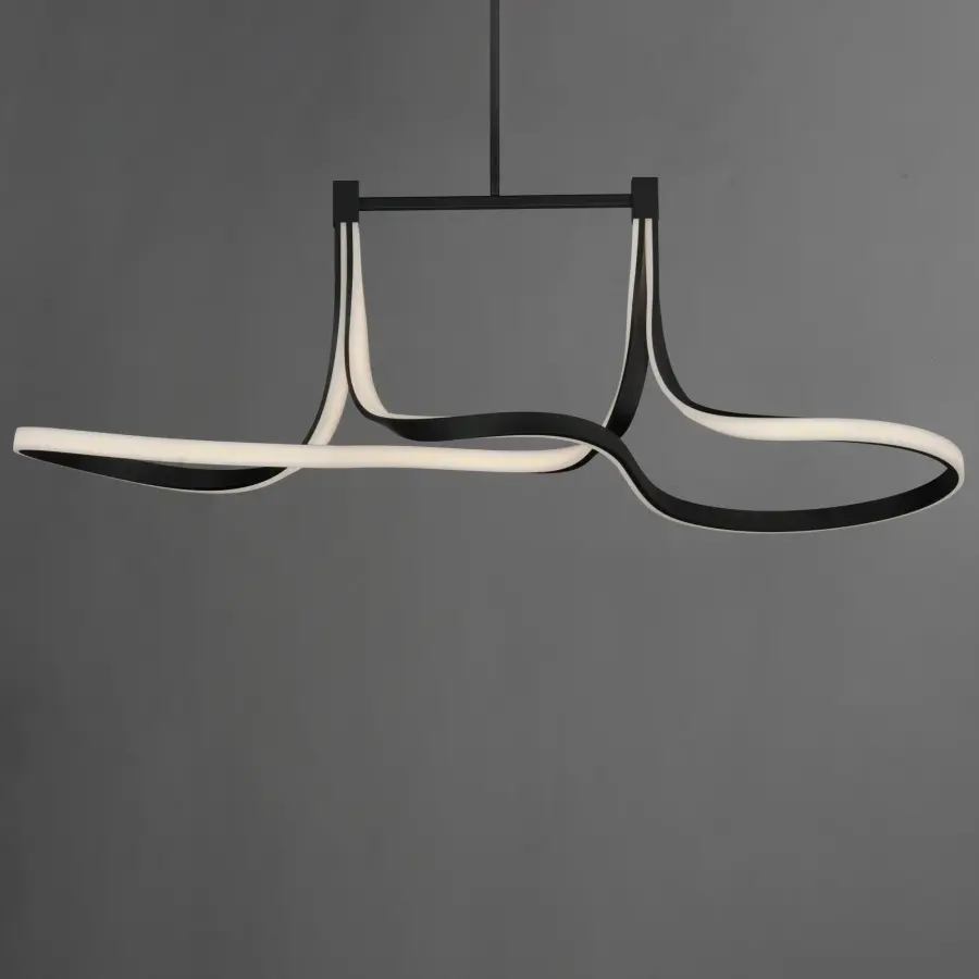Bold Sculptural Linear Pendant with Striking LED Design - Image 4
