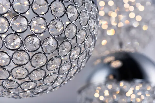 Eclipse Single Pendant Light with Crystal Beads - Image 4