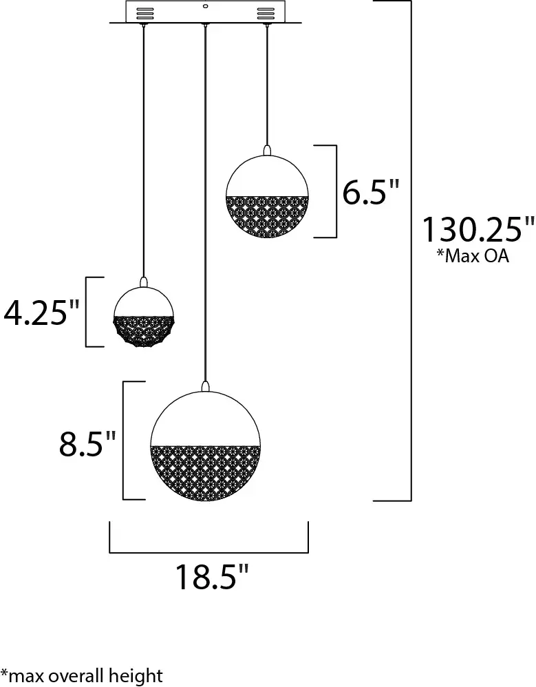 Eclipse Single Pendant Light with Crystal Beads - Image 5