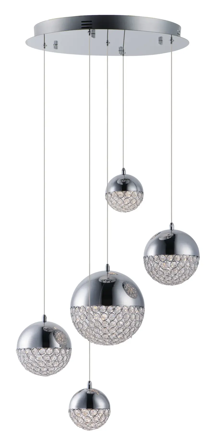Eclipse 5-Light LED Multi-Light Pendant - Image 1